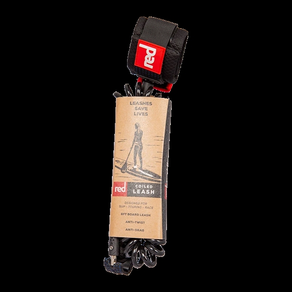 Red Paddle Co Coiled Leash 8" - Black