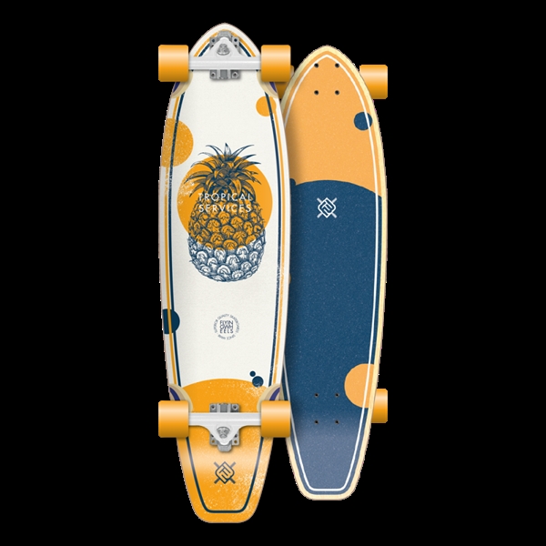 FLYING WHEELS Carving Skateboard 35 - Tropical