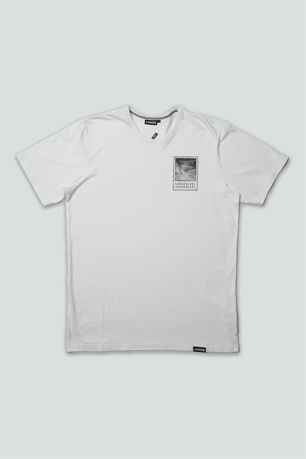 Lakor Bottle Post T-shirt - Star White