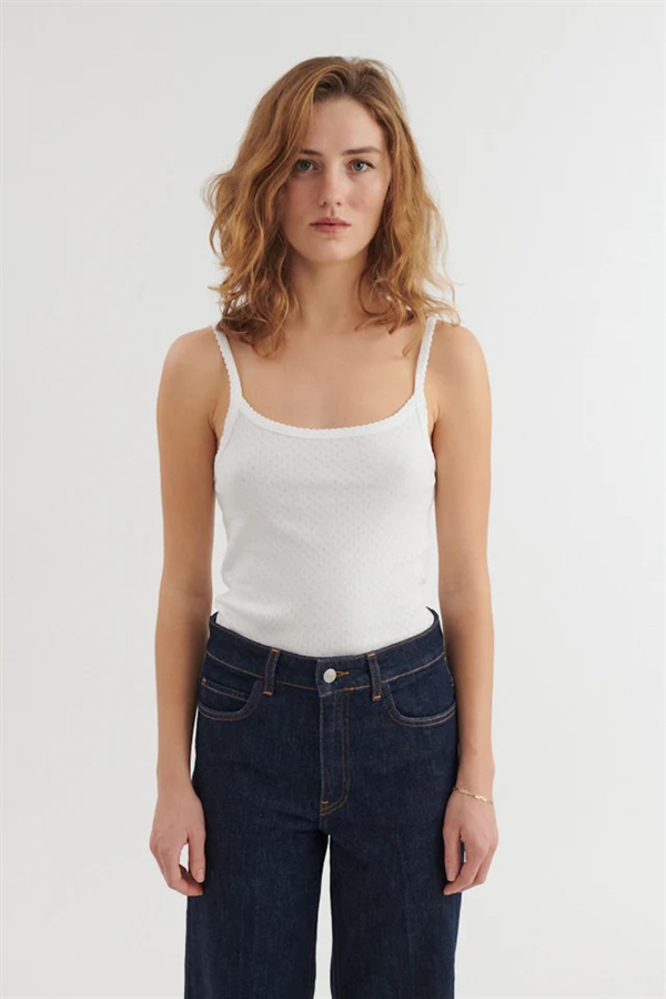 Basic Apparel Arense Strap Top - White