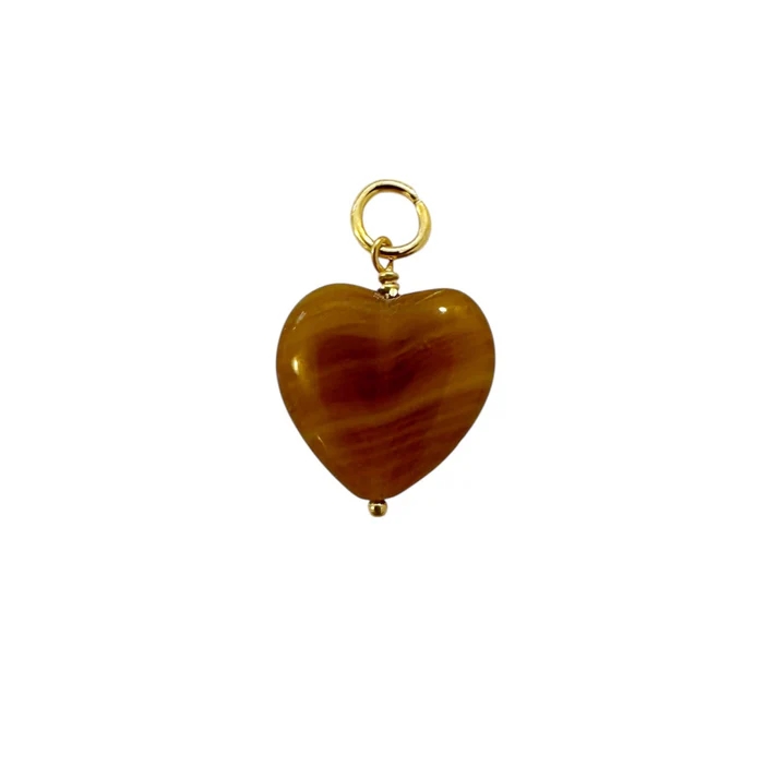 Pico French Grande Heart Pendant - Caramel-FG