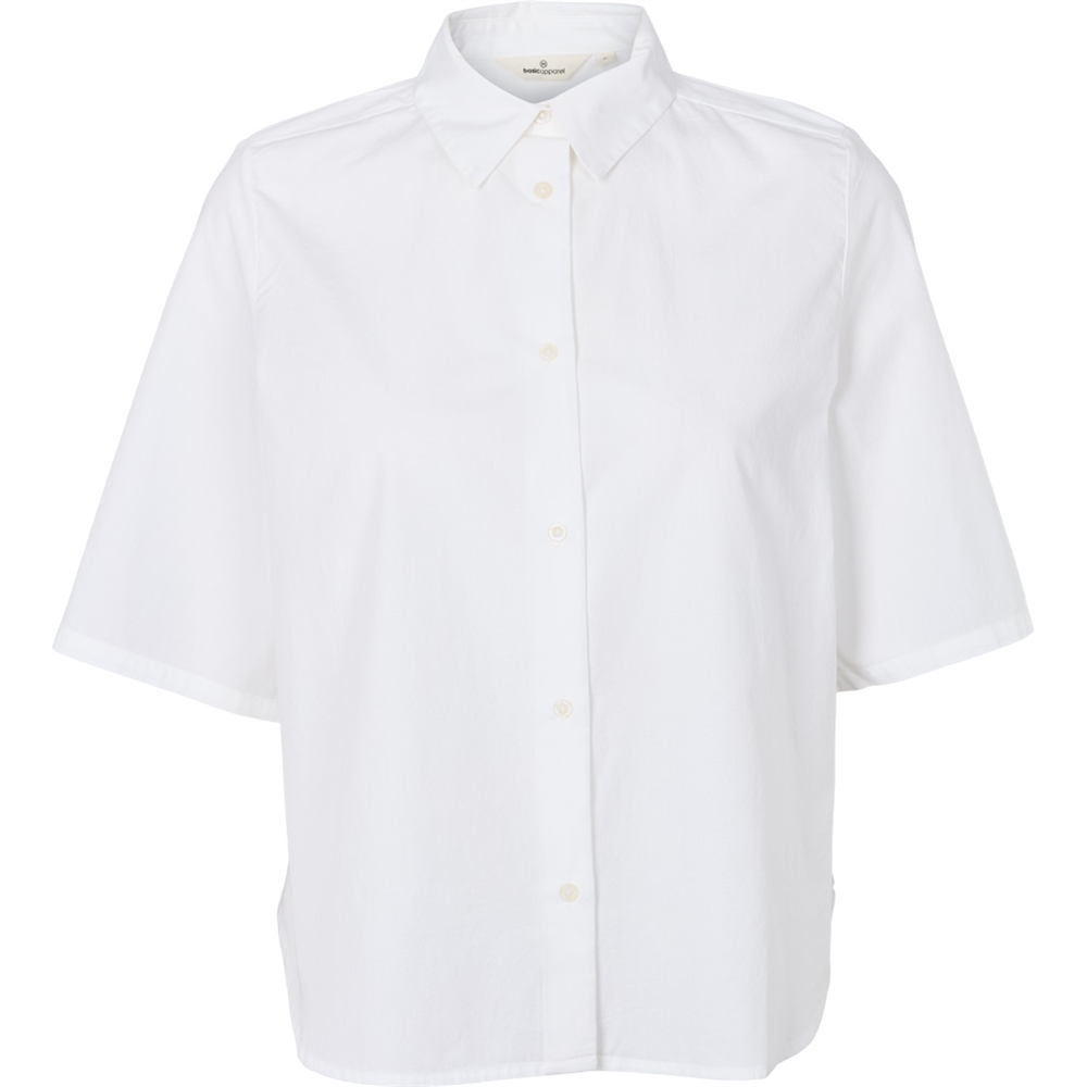 Basic Apparel Silje SS Shirt - Bright White