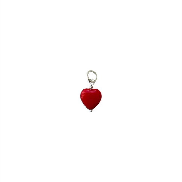 Pico French Heart Pendant - FS-Scarlet