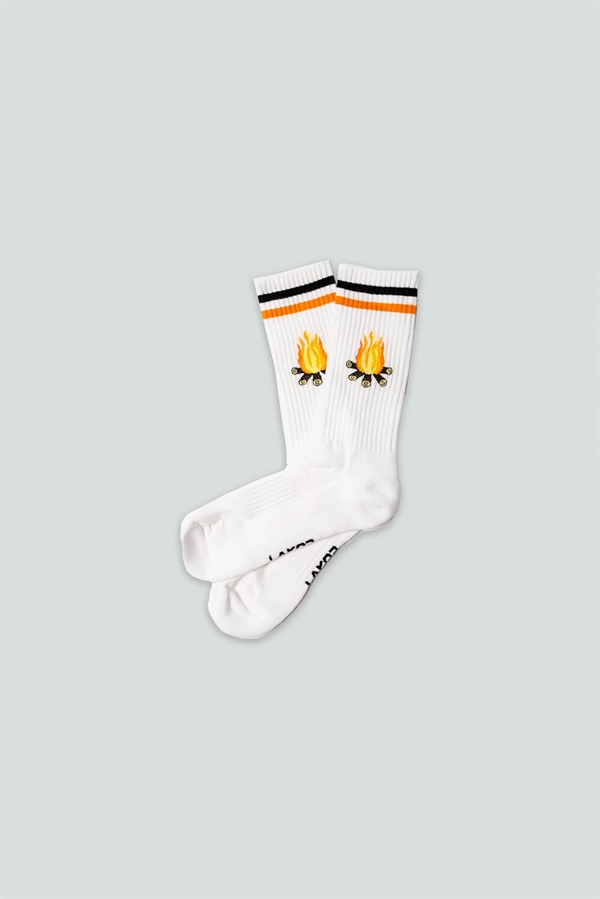 Lakor Bonfire Socks - White