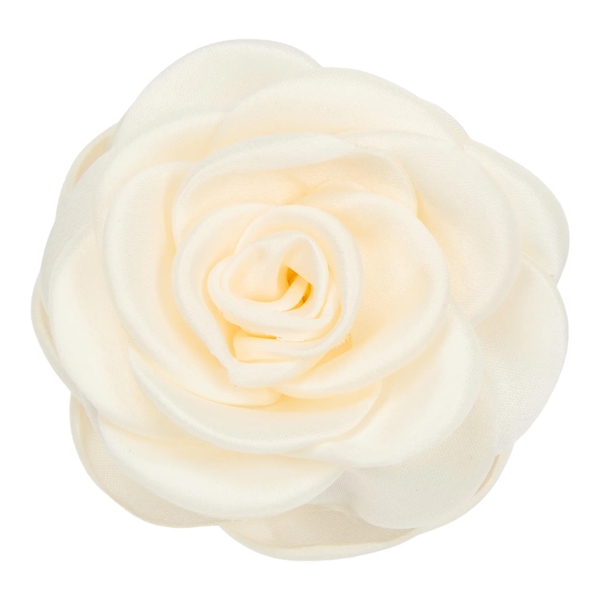 Pico Small Satin Rose Claw - Ivory