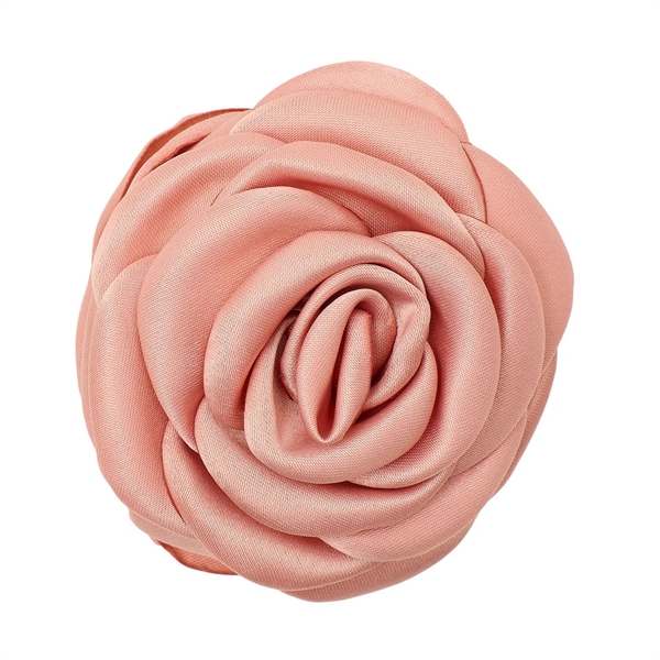 Small Satin Rose Claw - Nude