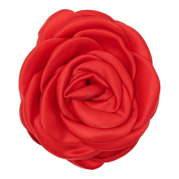 Pico Small Satin Rose Claw - Bright Red