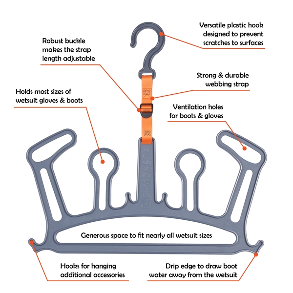 C-MONSTA Wetsuit Hanger V2 - Grey