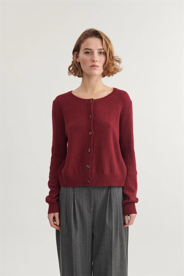 Basic Apparel - Cady Cardigan - Bordeaux Truffle
