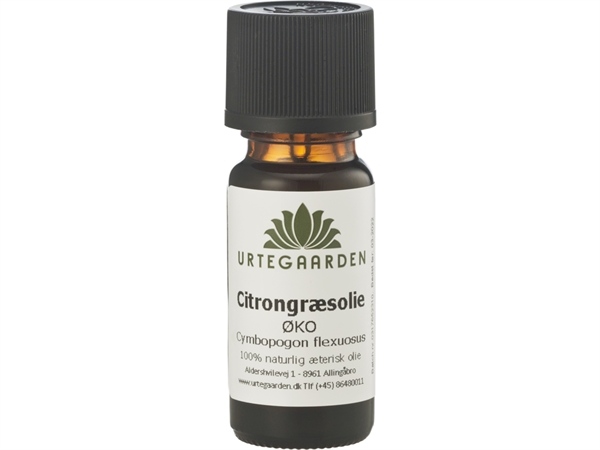 Urtegaarden Citrongræsolie ØKO 10 ml