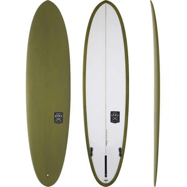 Creative Army Surfboard Huevo 6\'10" - Khaki