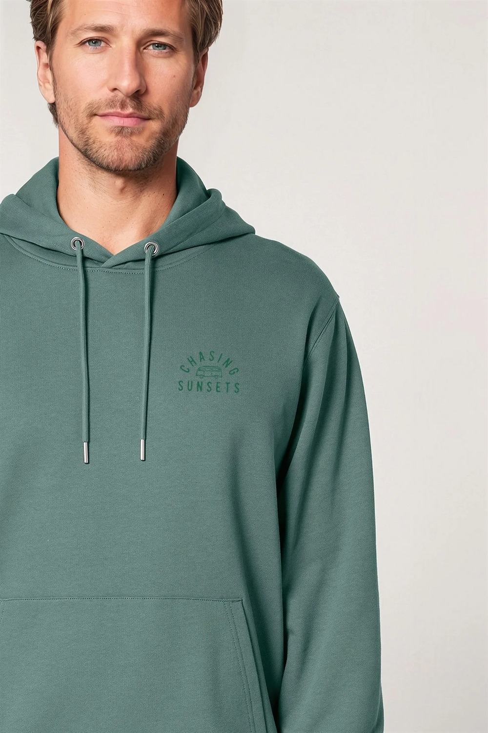 Hjemhavn - Hoodie "Chasing Sunsets" - Green