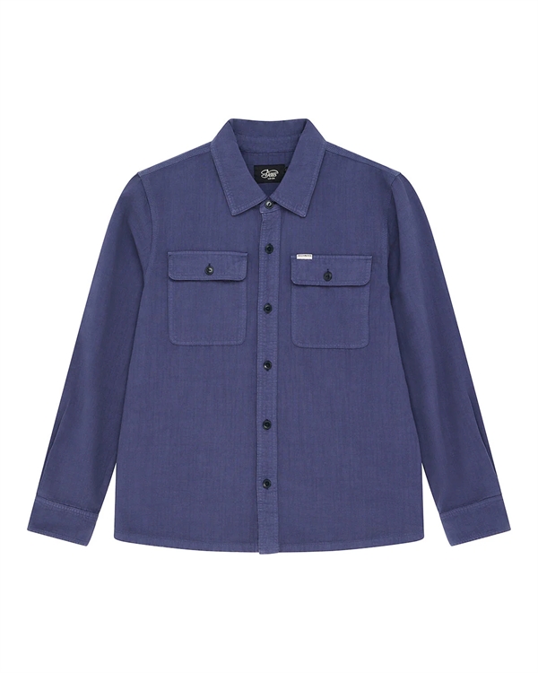 Deus Ex Machina Vacay Chambray Shirt - Mechanic Blue