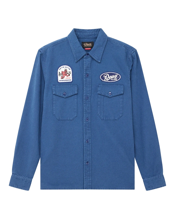 Deus Ex Machina Nomad Shirt - Mechanic Blue
