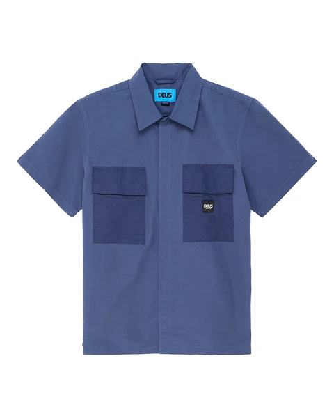 Deus Ex Machina Briggs Shirt - Mechanic Blue