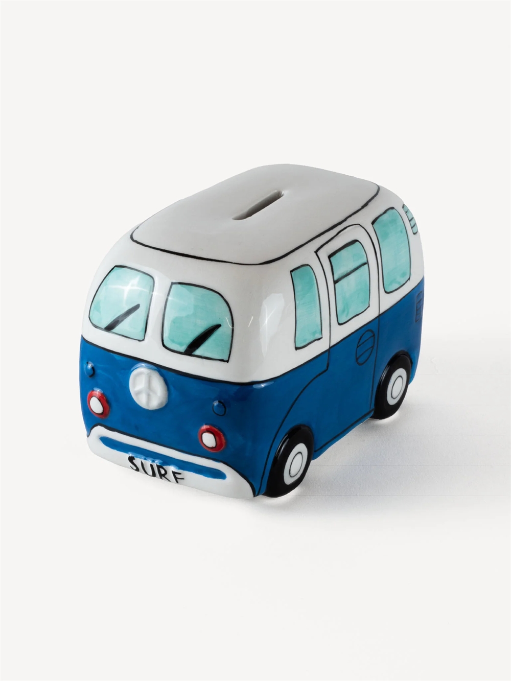 Devoted Surf Van Piggy Bank Blue