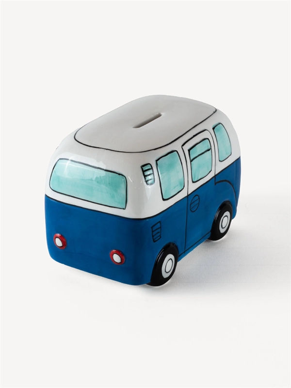 Devoted Surf Van Piggy Bank Blue