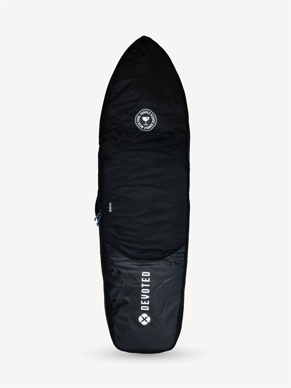 Devoted Travel 10mm Double Boardbag 7\'6" (1-2 boards) - Black