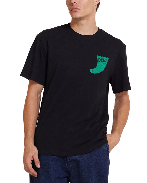 DeusEx Machina Single Fin Tee - Black