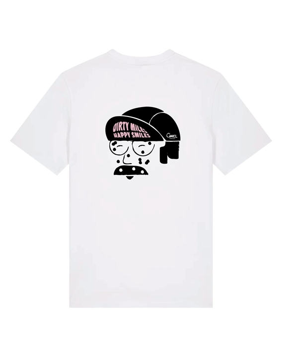 Cikkel Copenhagen Dirty Miles Face T-shirt - White