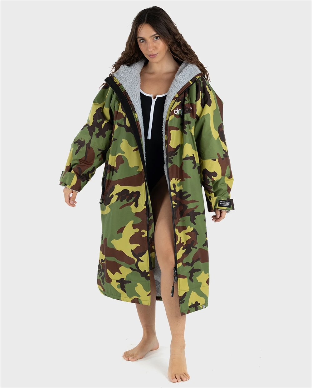 Dryrobe Advance Long Sleeve - Camo/Grey