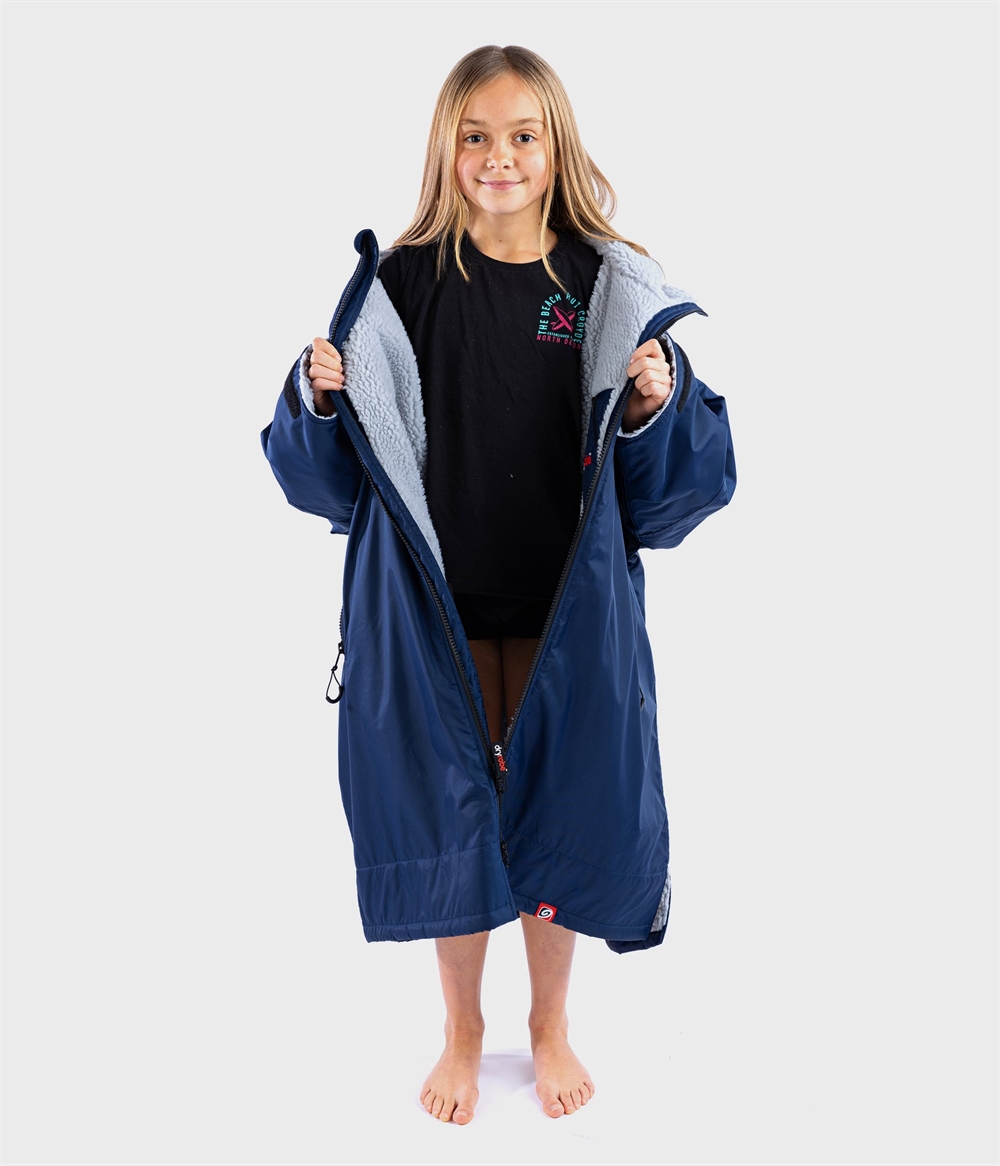 Dryrobe KIDS Advance Long Sleeve - Navy/Grey