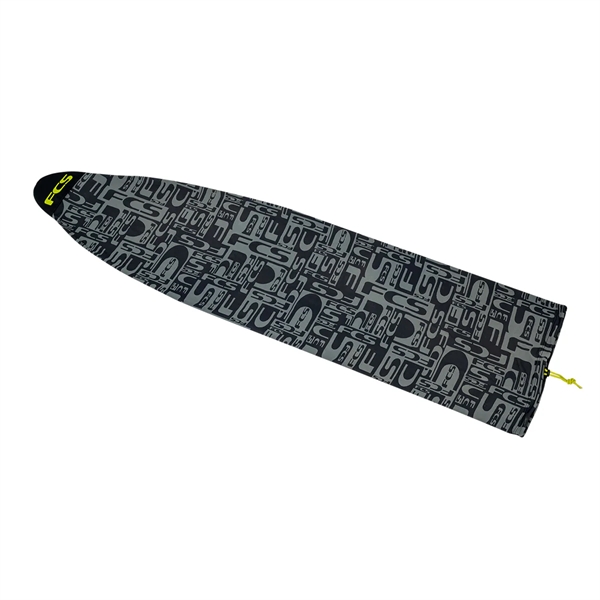 FCS Stretch Mid-Length 8'0" Monogram Coal/Lime