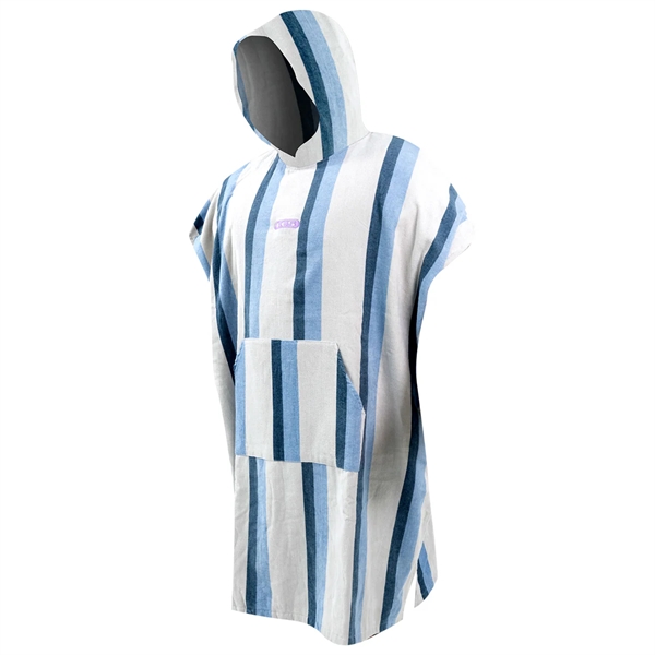 FCS Striped Towel Poncho Teal 