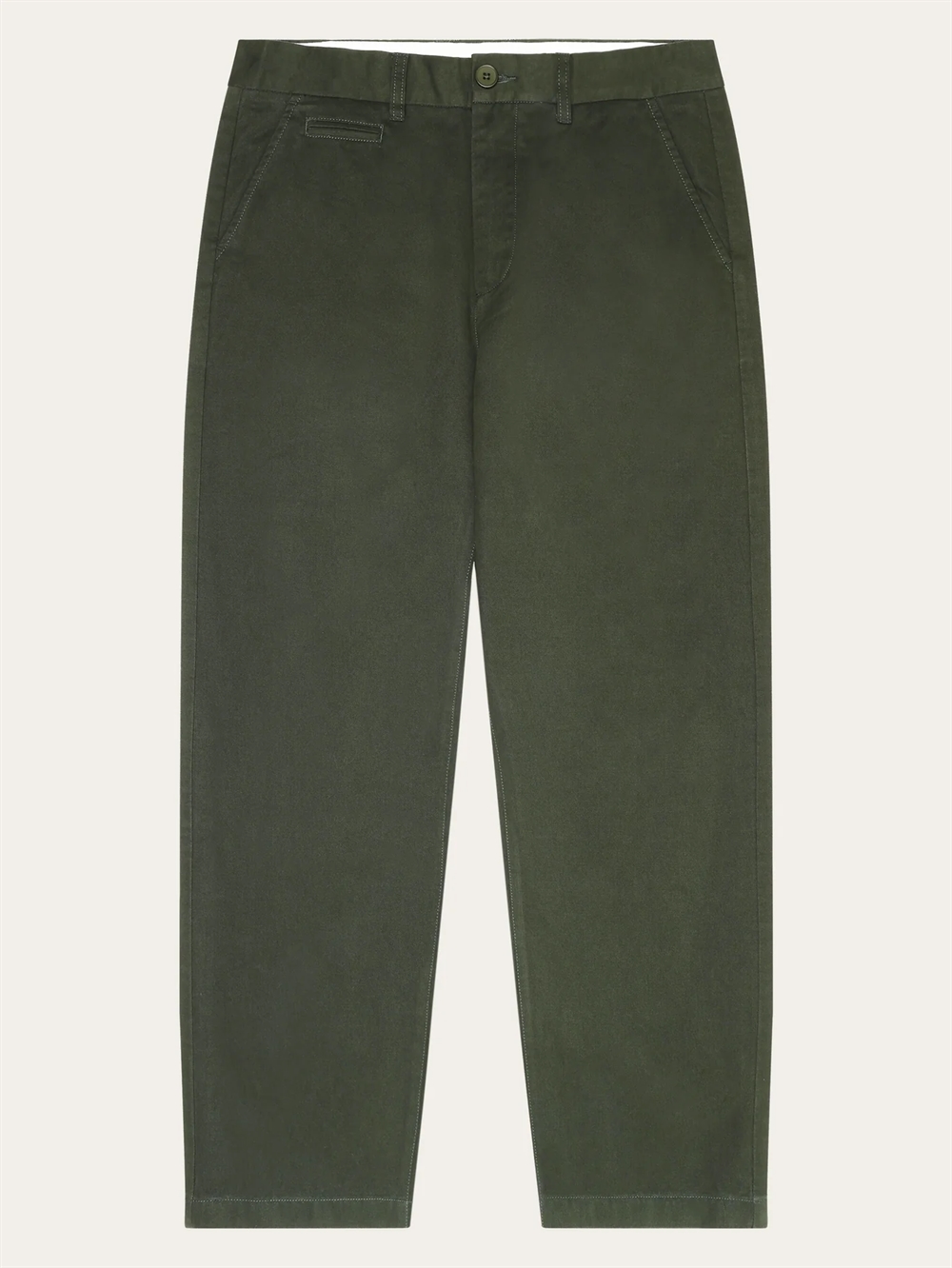 KnowledgeCotton Apparal Flint straight Chino Pants - Forrest