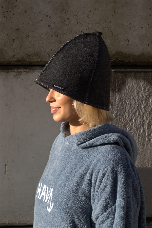 Saunagut Saunagus Filt hue - Mørkegrå 