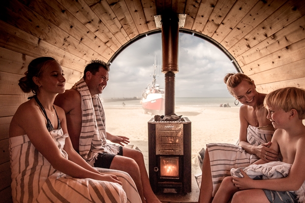 Privat sauna med havudsigt - Hele året