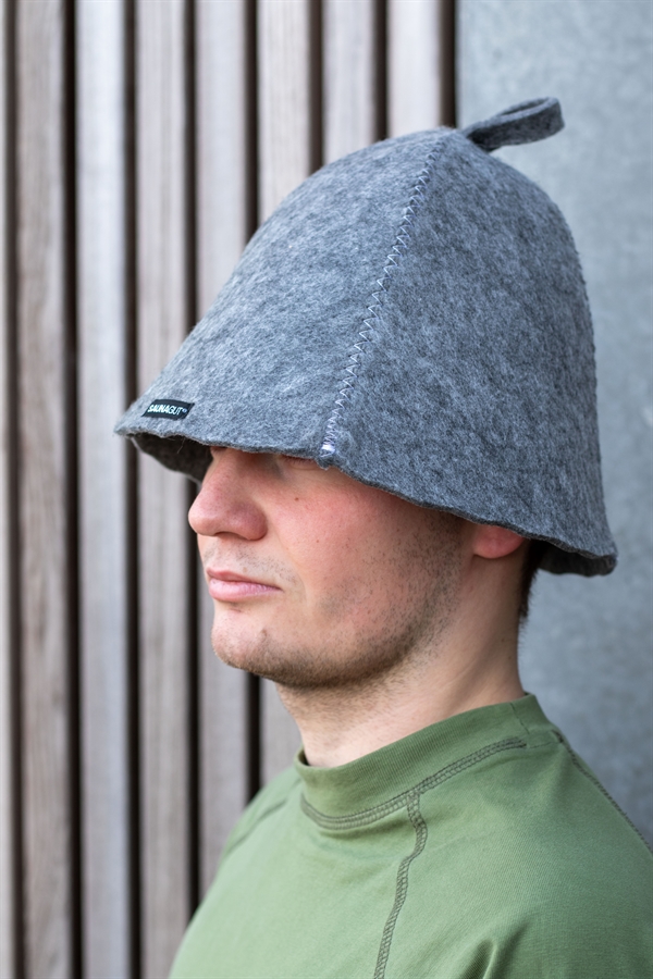 Saunagut Saunagus Filt hue - Mørkegrå 