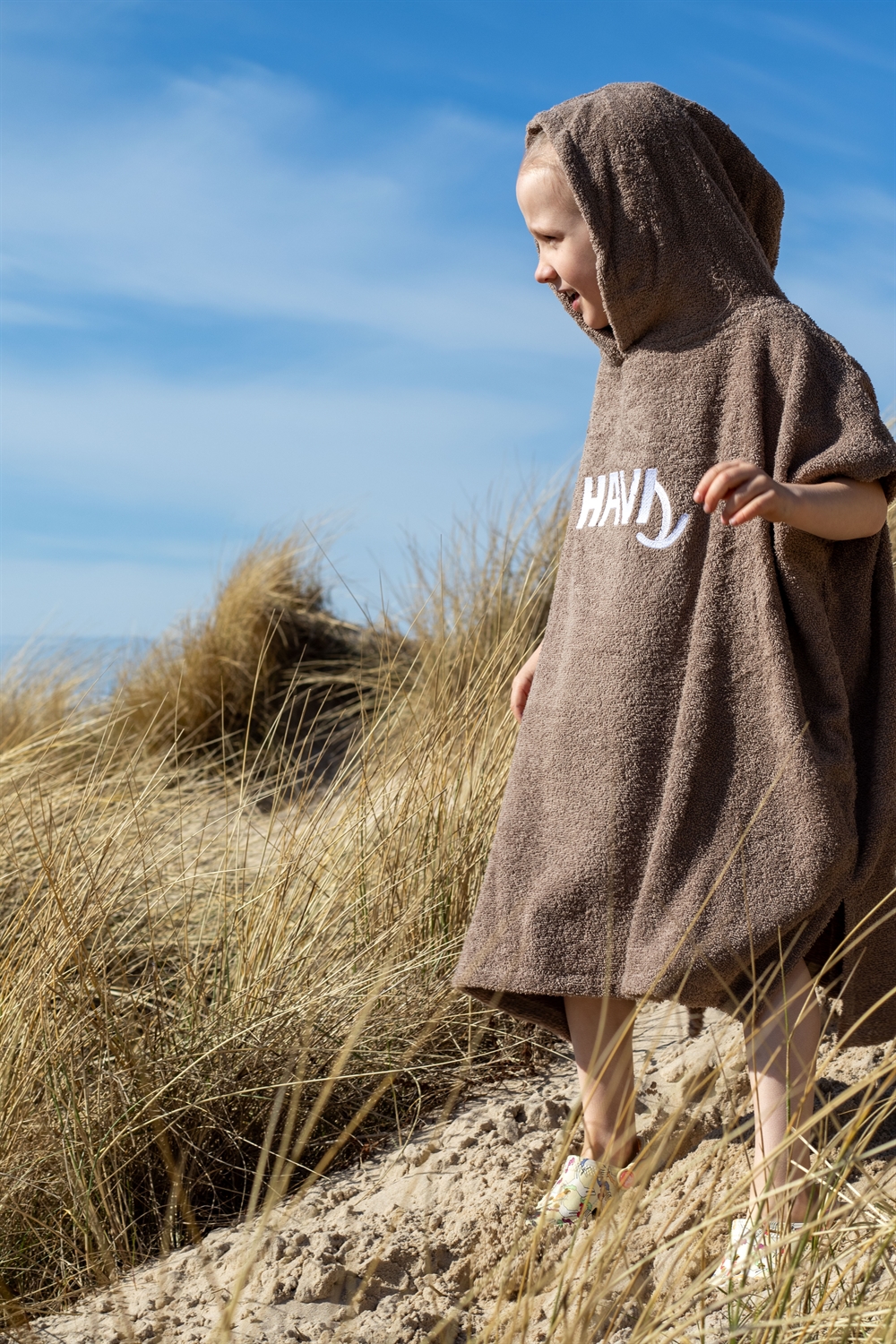 Havs Kids Poncho Towel - Dusty Brown