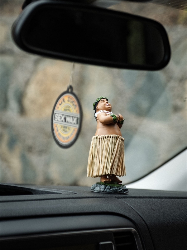 Devoted Hawaiian Hula Dashboard Boy