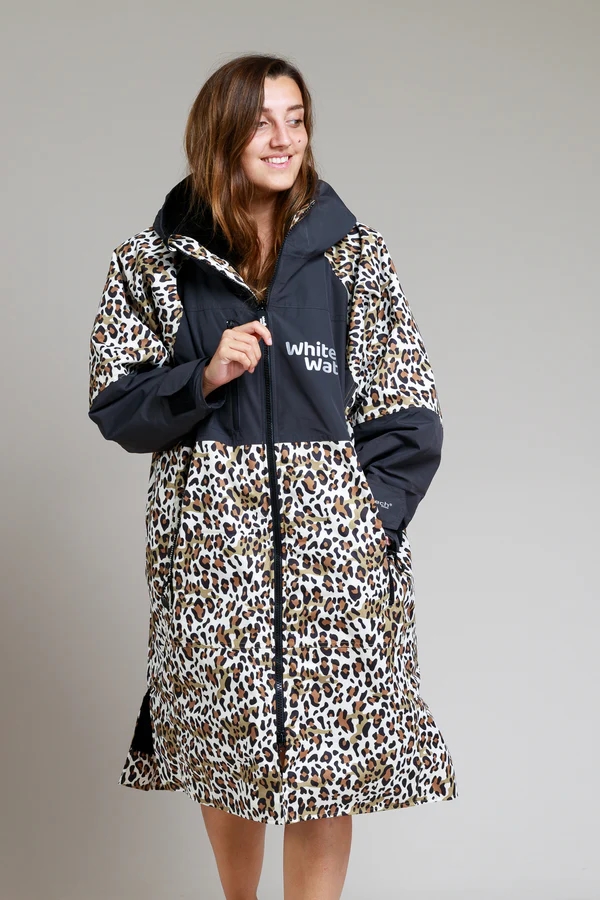 White Water Robes Adult Hard Shell Robes - Leopard Print