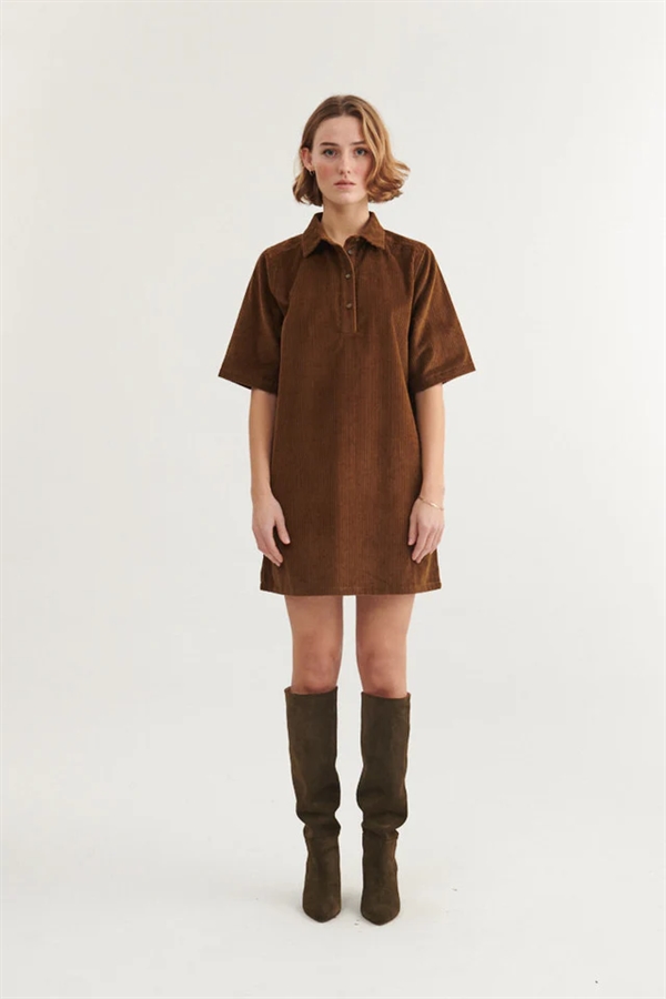 Basic Apparel - Isa Polo Dress - Desert Palm 