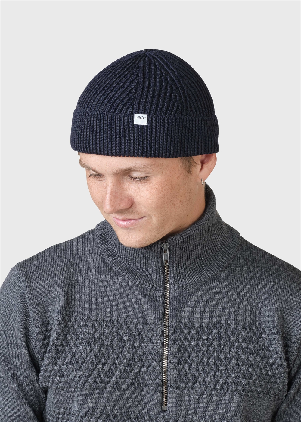 Klitmøller Collective - Fine Short Beanie - Navy