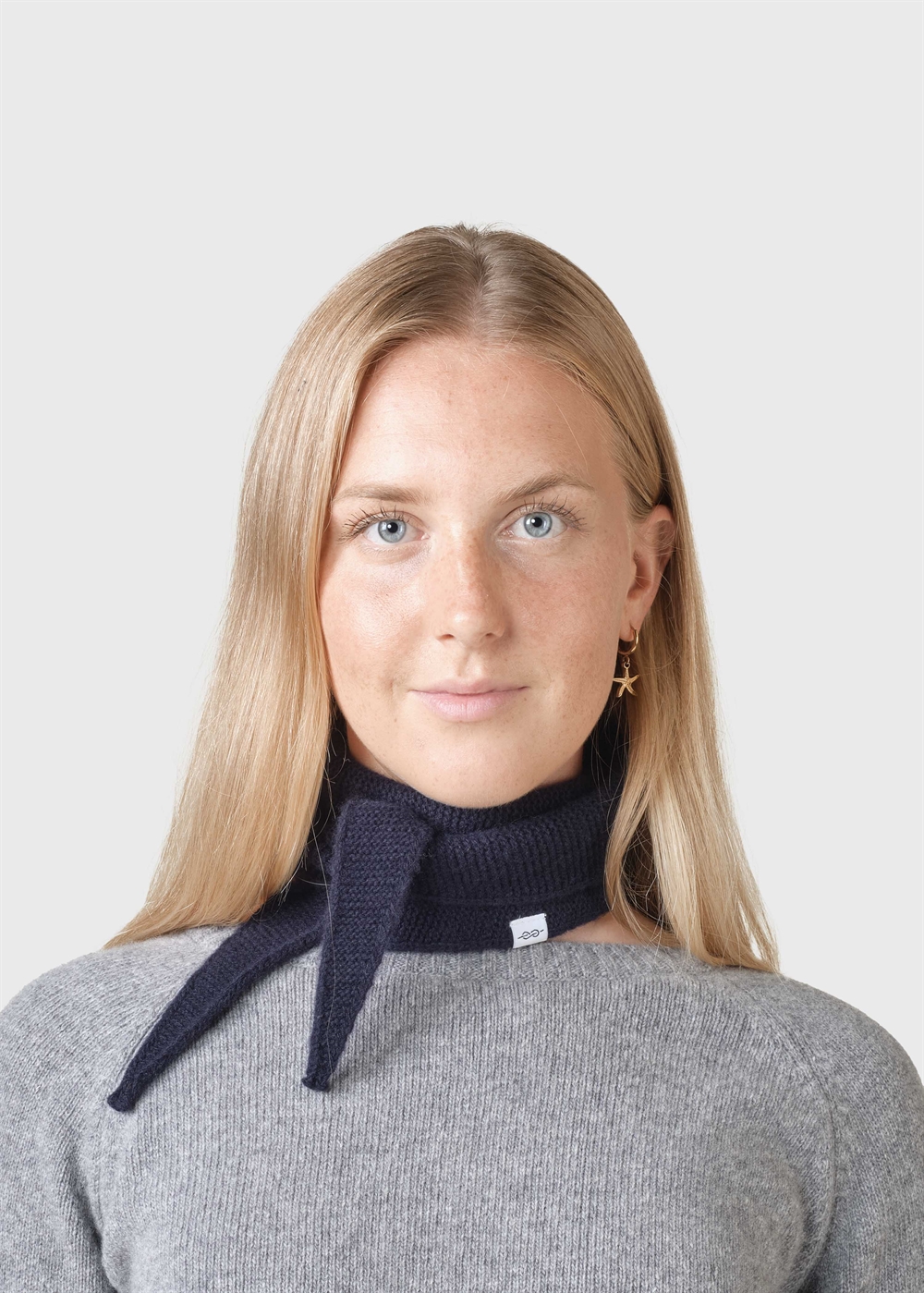 Klitmøller Collective - Violet Small Knit Scarf - Navy