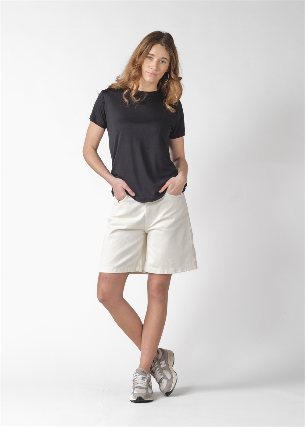 Klitmøller Collective Jules shorts - Cream stonewash