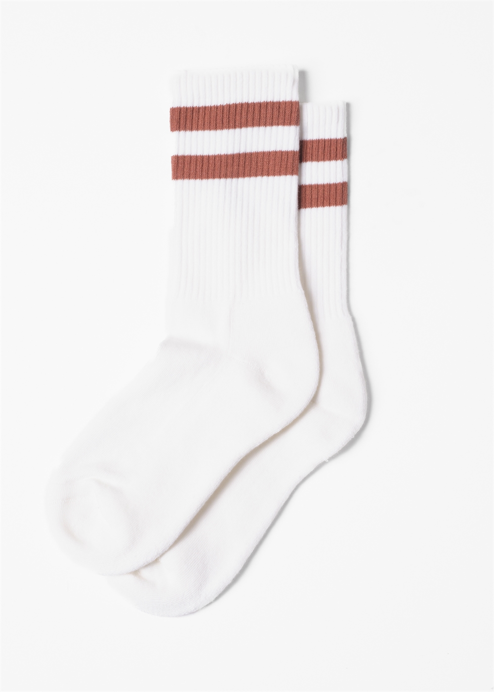 Klitmøller Collective Retro Cotton Sock GOTS - Cream/Burnt Sienna