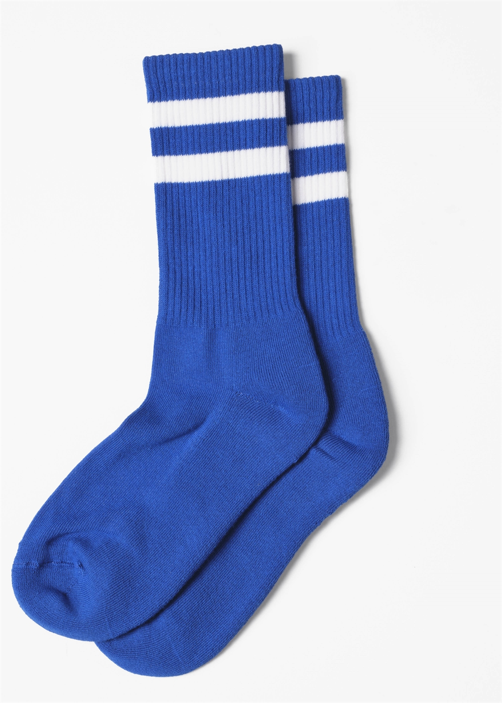 Klitmøller Collective Retro Cotton Sock GOTS - Surf Blue/Cream