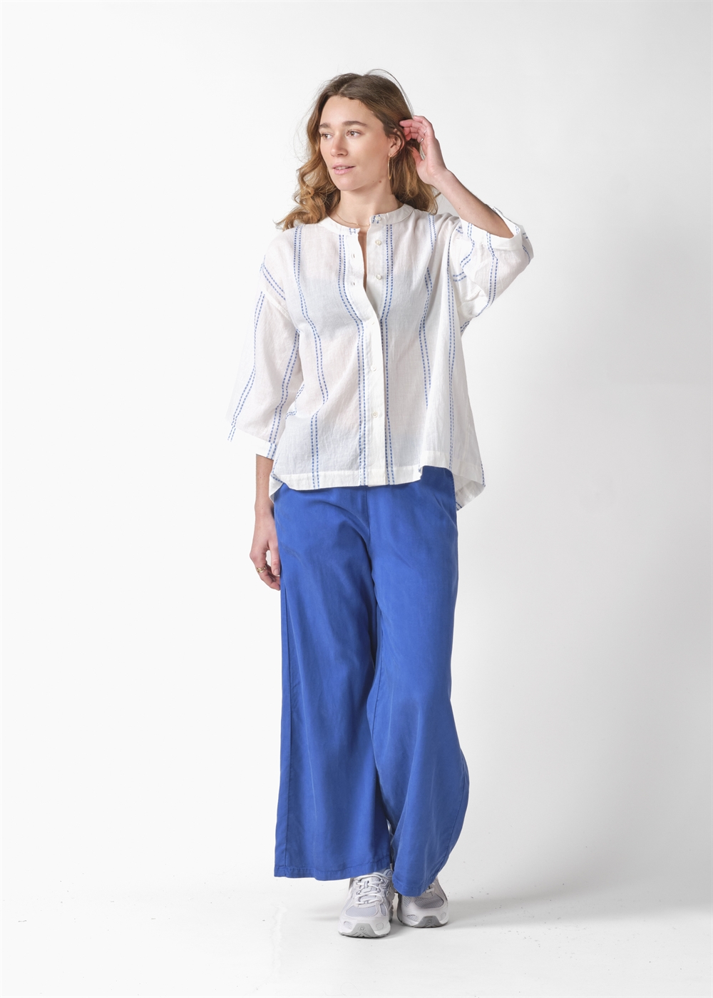 Klitmøller Collective Kaja lyocell pants - Surf blue