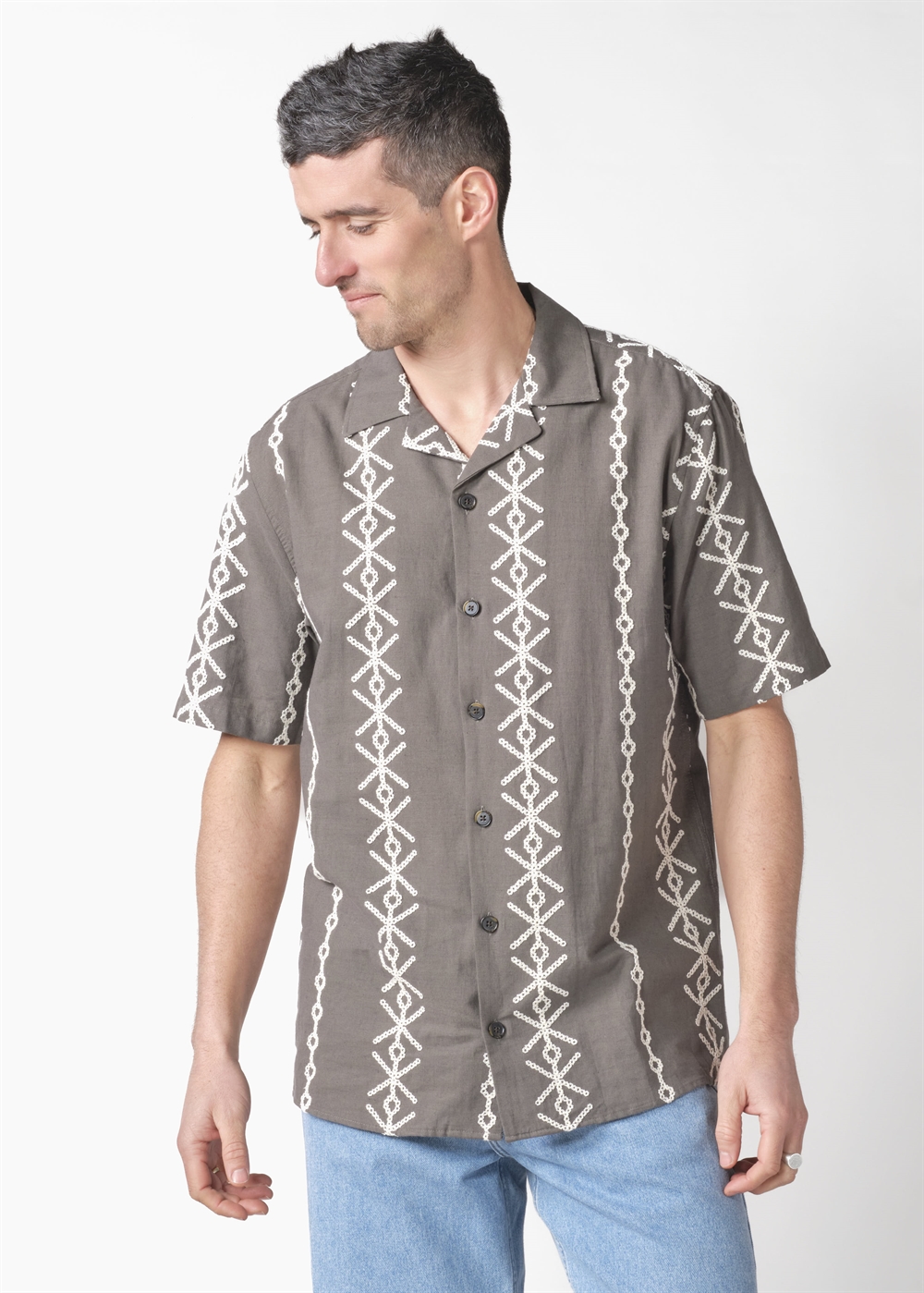 Klitmøller Collective Jan S/S shirt GOTS	- Taupe