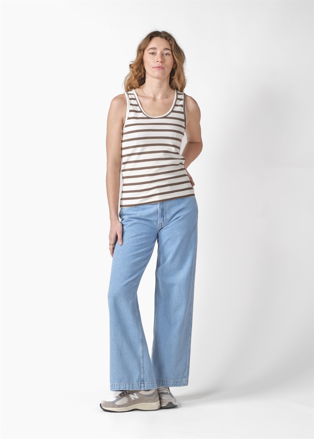 Klitmøller Collective Kelly top OCS - Cream/taupe