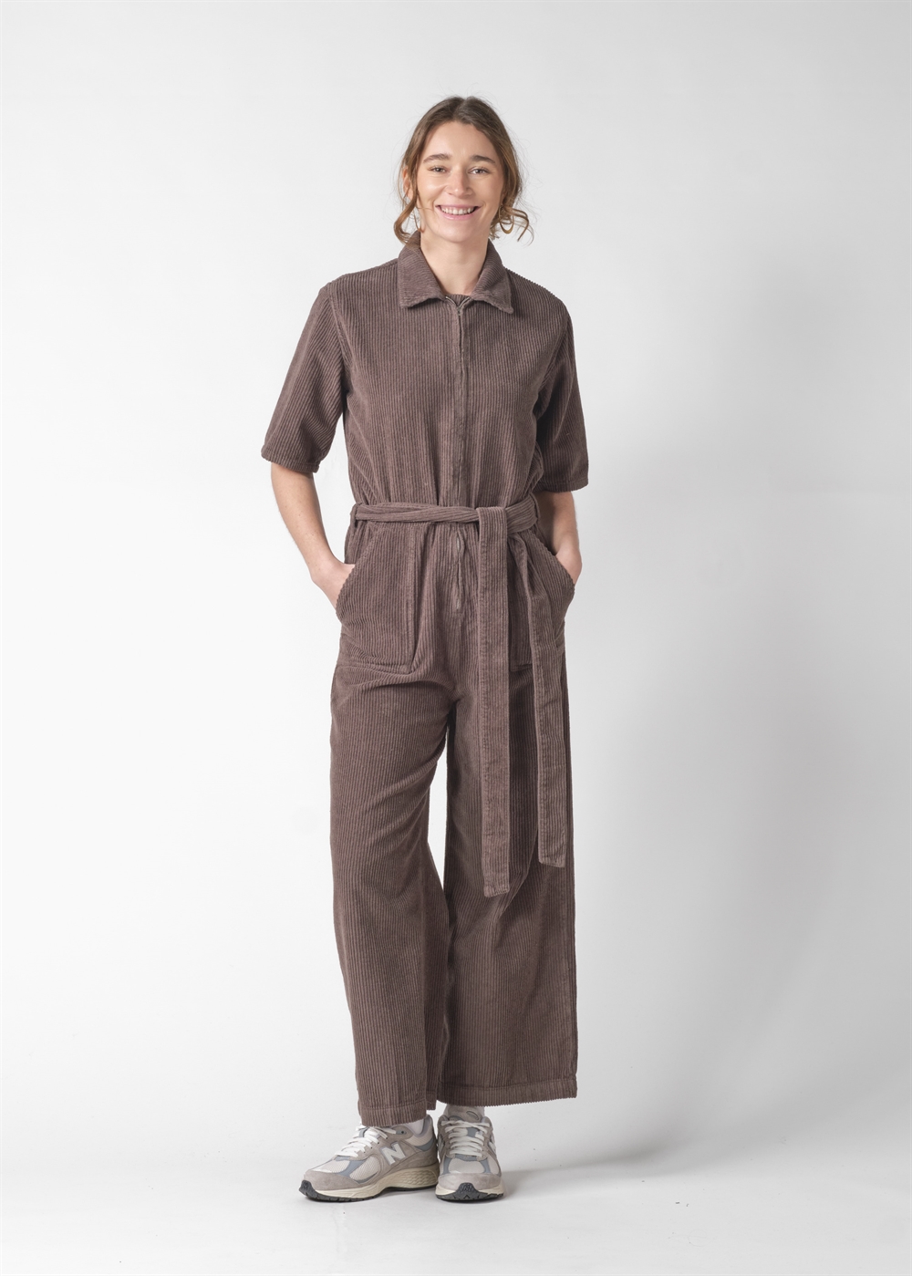 Klitmøller Collective Asta cord jumpsuit - Taupe