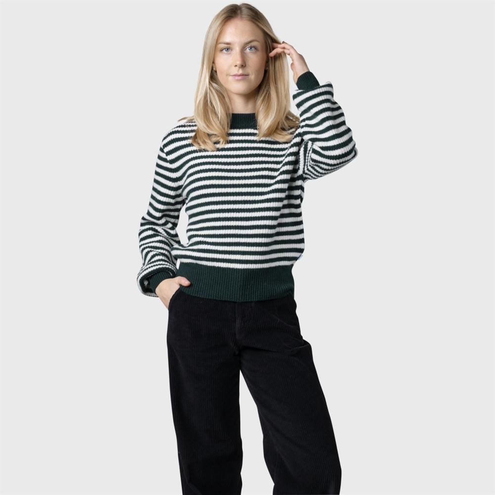 Klitmøller Collective Gunilla Knit - Moss Green/Cream	