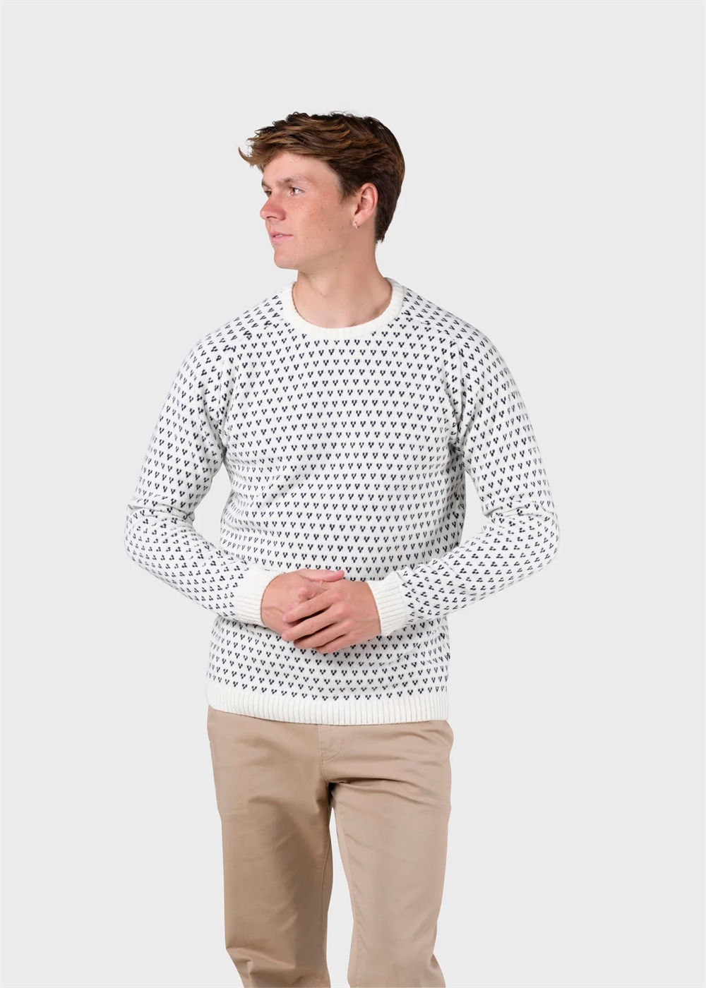 Klitmøller Collective Hugo Knit - Cream/Navy