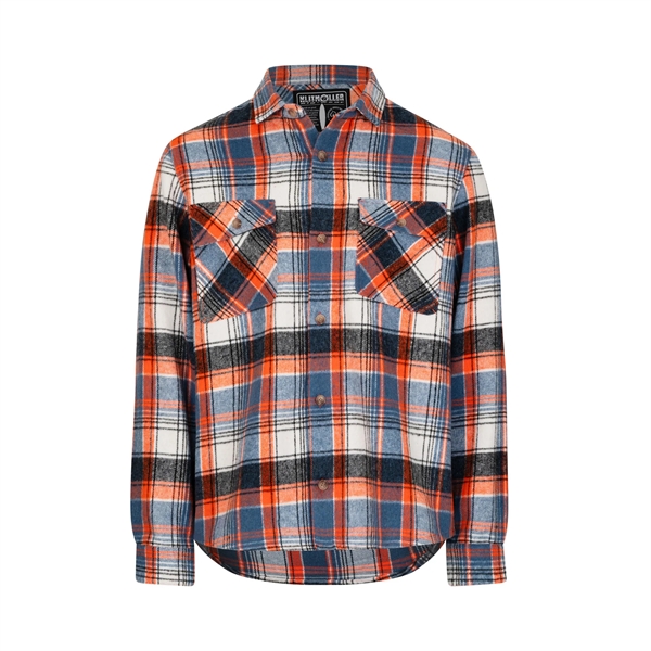 Klitmøller Heavy Duty Skjorte - Blue/orange tern