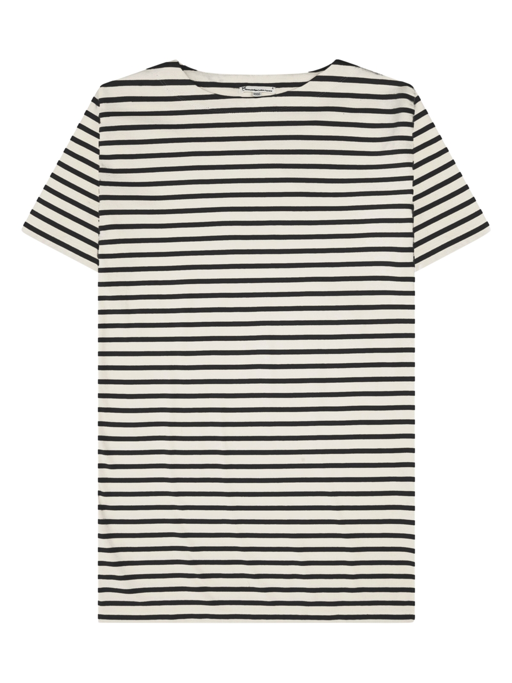 KnowledgeCotton Apparel Womens Stripe T-Shirt Dress - Navy