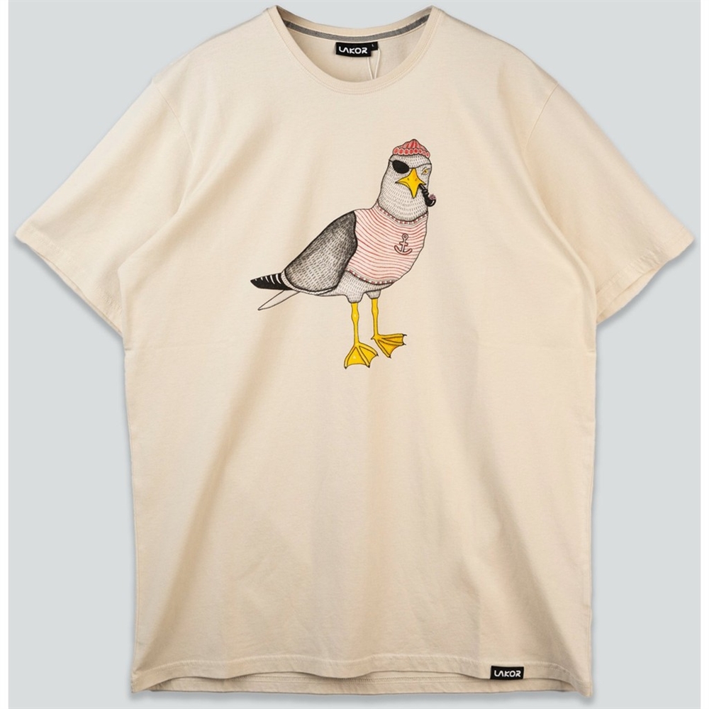 Lakor Seaborn Seagull T-shirt - Rainy Day